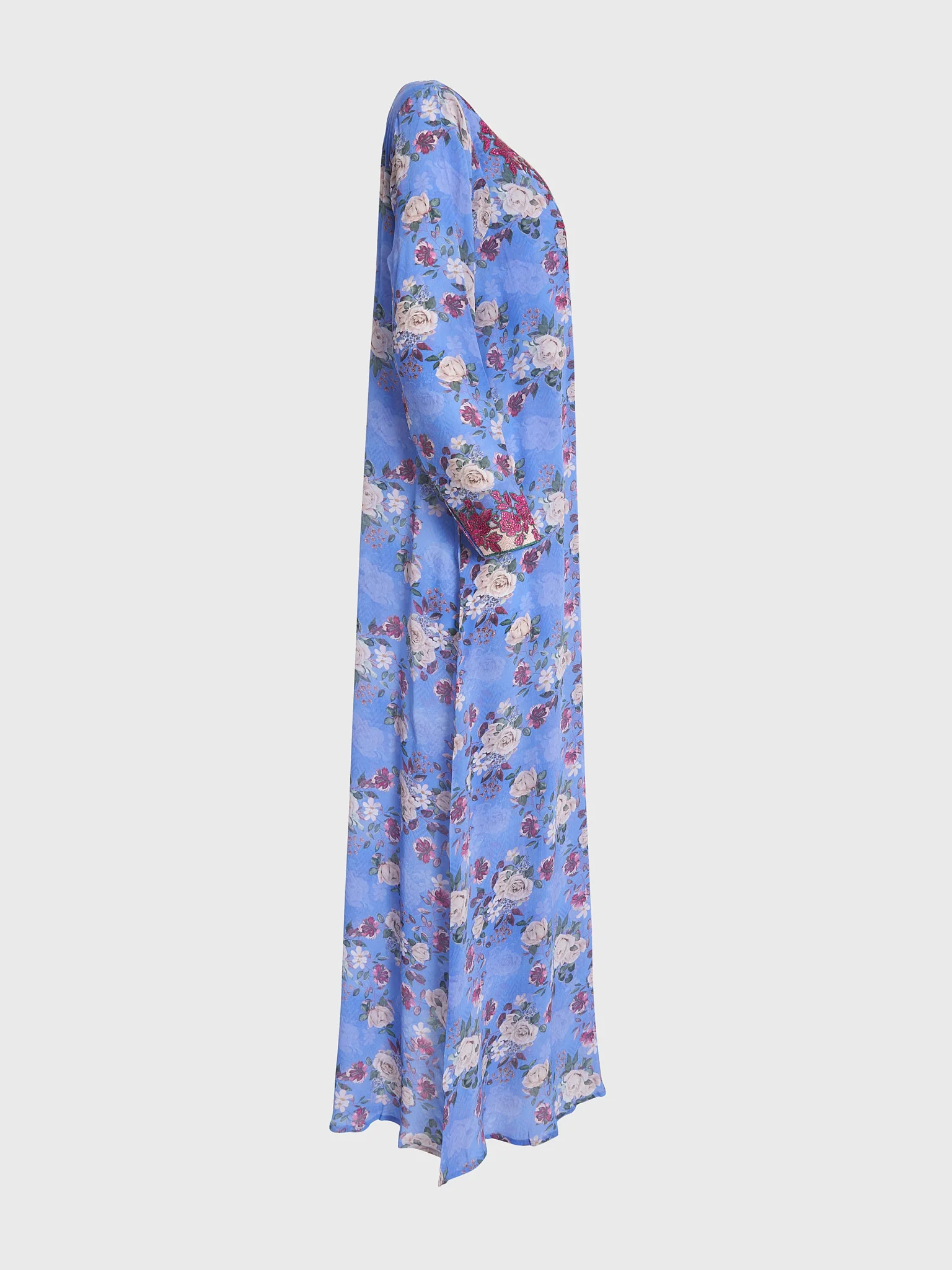 Printed Digital Silk Crepe Mukhawar Jalabiya - Image 4