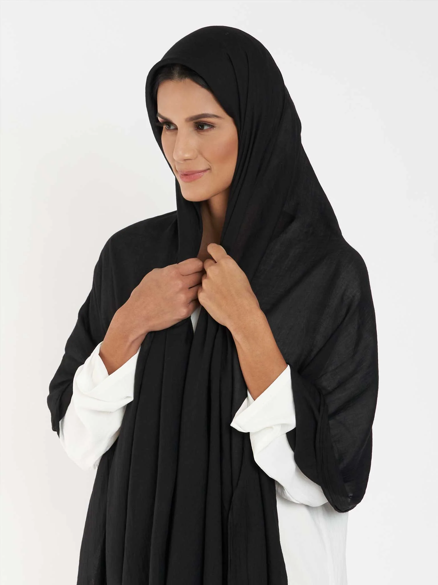 Plain Cotton Viscose Hijab (KGD171L) - Image 29