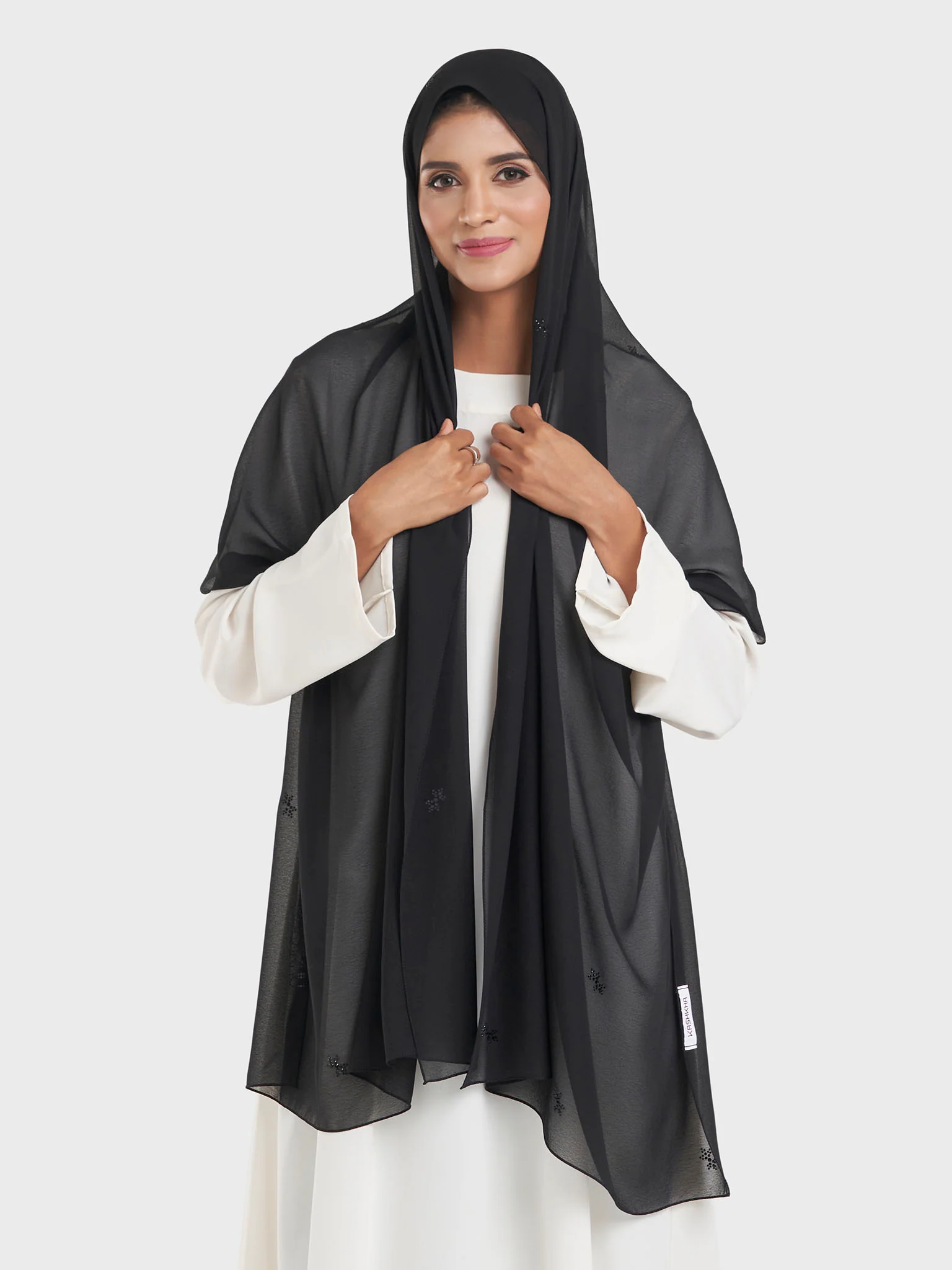 Chiffon All Over Stone Motif Hijab (KP18204L) - Image 20